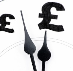 Clock With Pound And Signs